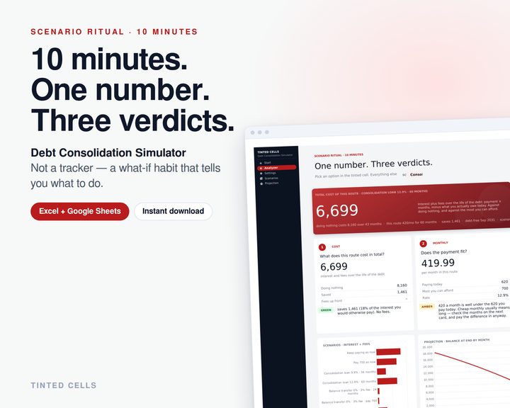 Debt Consolidation Simulator
