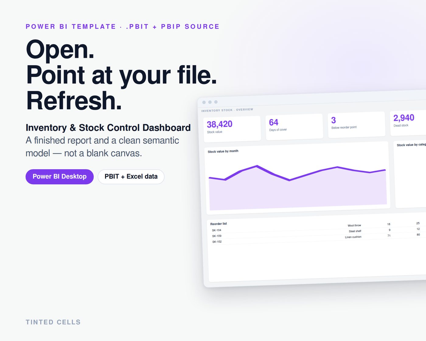Inventory & Stock Control Dashboard