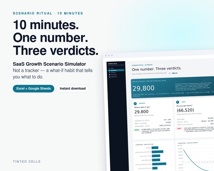 SaaS Growth Scenario Simulator