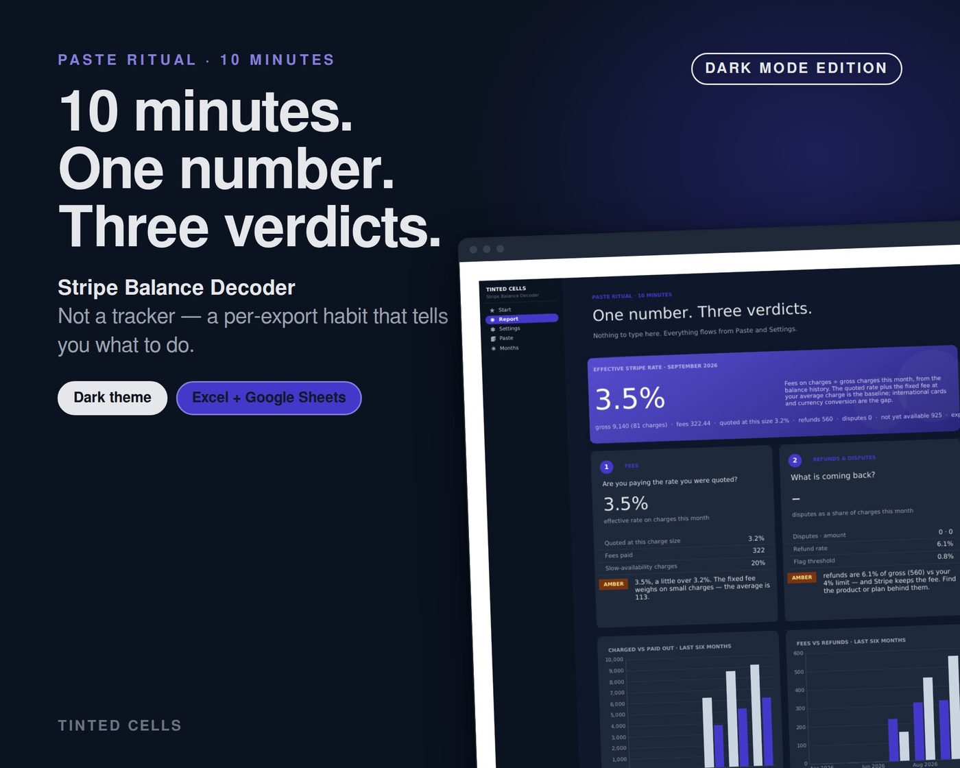 Stripe Balance Decoder — dark edition